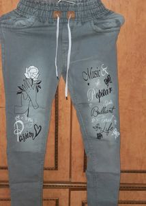 Jeans For Girls Printed