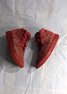 Adidas Red High-Top Sneakers
