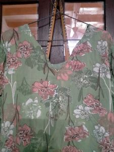 Floral Print Kurta