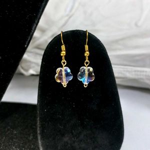 Handmade Crystal Flower Earrings