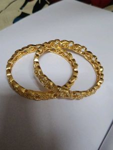 Gold Plated Cz Bangles