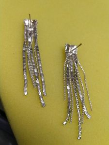 Rhinestone Tassel Earrings