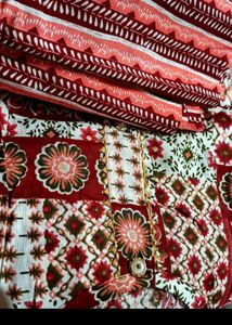 Vintage Style Red &amp; Pajama Set