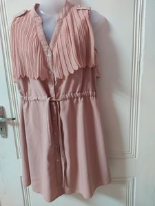 Ruffle Peach Dress