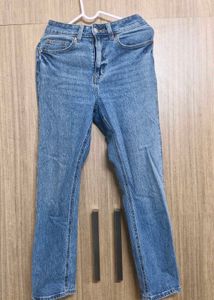 H&amp;M Blue Slim High Ankle Jeans
