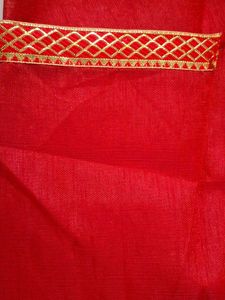 Orange Bandhani Saree