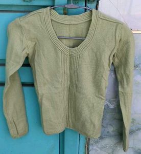 Vintage Light Green Cardigan
