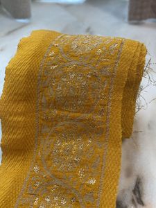 Gold Jari Border Lace