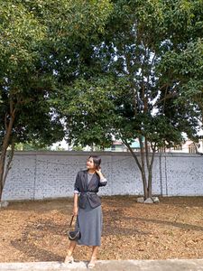 Grey Maxi Bodycon dress