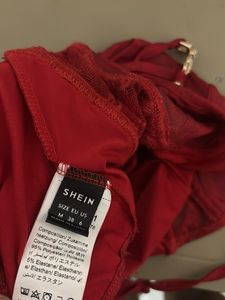Red Lace Corset Top