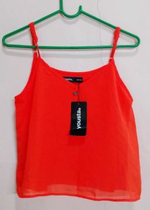 Fluorescent Orange Yousta⭐Strappy top