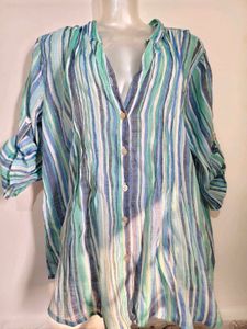 🎄Buy 1, Get 1 Free🎁Size L/XL Striped TopStriped