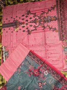 Combo Floral Print Unstitched Fabric