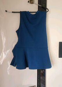 Blue Sleeveless Top