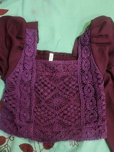 Purple Kurta Set
