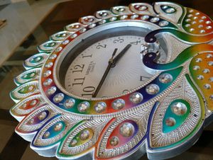 Peacock Shape Wall Watche
