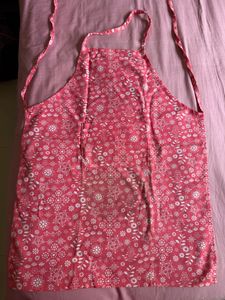 Pink Floral Apron