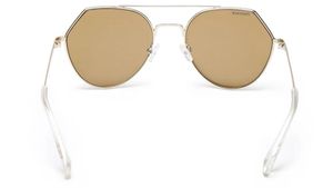 🆕 “Fasttrack” Gold Oval Sunglasses 🕶️