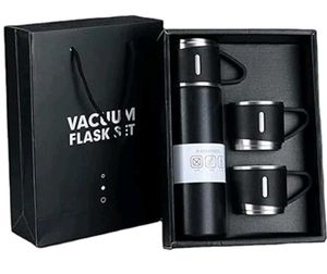Vacuum Flask Set with Cups