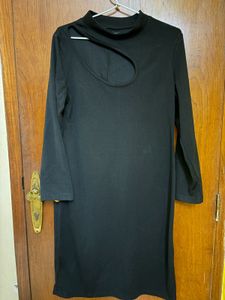 Chic Black Cutout Dress