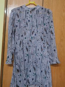 Patterned Midi Dress