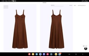 LINEN BLEND MIDI DRESS