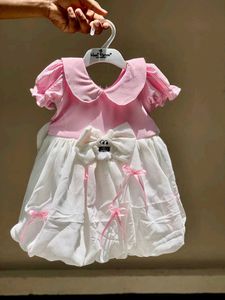 🆕️Cute Pink &amp; White Baby Dress