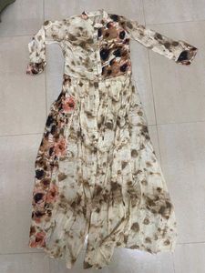 Beige Embroidery Kurta