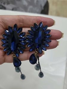 Elegant Blue Drop Earrings