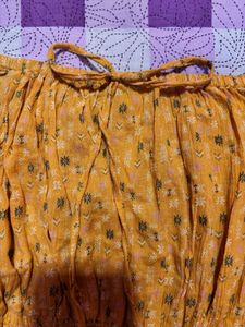Yellow Off-Shoulder Top