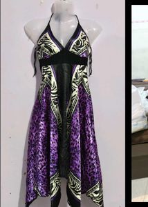 DAMN SEXY CHITAH PRINTED SILK DRESS