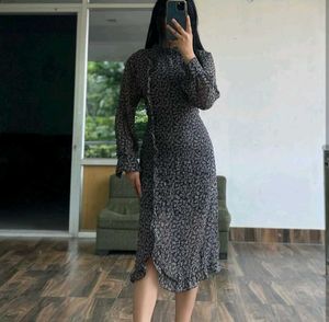 Women's Black Floral Dress