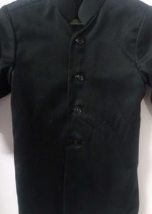 Kids&#39; Black Sherwani Set