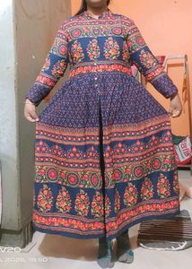 Floral Print Ethnic Maxi Dress