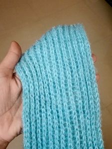 🟥Blue Knit Scarf Hat