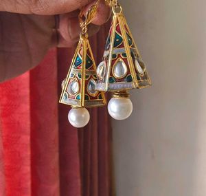 Kundan Meena Earings