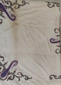 Used Embroidery Bedsheet Size - 105&#34; x 90&#34;