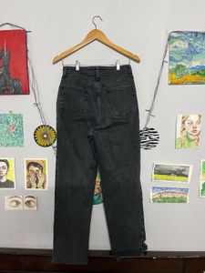 Ripped Black Wash High-Waisted Jeans
