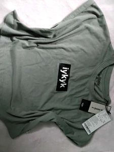 IYKYK (XS) Oil Green Tee From ROADSTERS