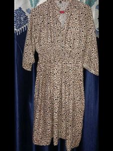 Leopard print Fit &amp; Flare Dress