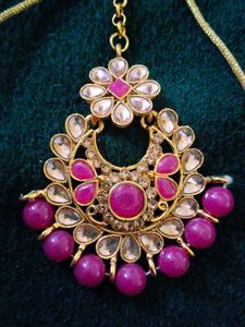 Purple Colour Jewellery Set
