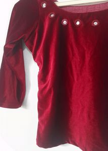 Velvet Crop Top