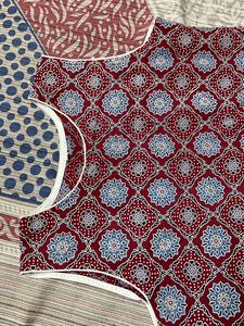 Printed Kurti with White Pants
