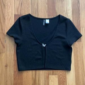 Black H&m Top For Women