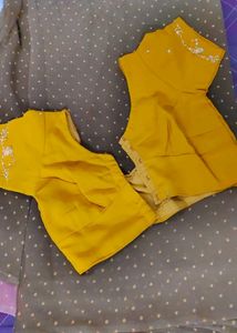 Double Shaded Silk Saree With Blouse