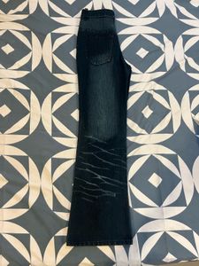 Whimsical Embroidered Boho Flare Jeans