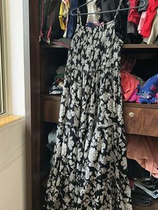 Floral Print Tiered Maxi Dress