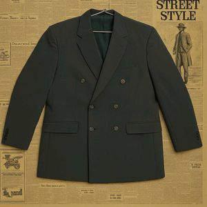 sophisticated greenish-grey two-piece sui