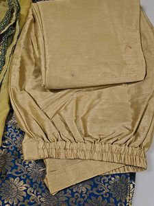 Beautiful Blue &amp; Gold Salwar Kameez Suit