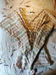 Boho Kaftan Tie-up Tunic Top